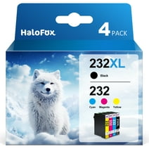 232XL Ink Cartridges Combo Pack Replacement for Epson 232 Ink Cartridge 232XL for Expression Home XP-4200 XP-4205 Workforce WF-2930 WF-2950 (1 Black, 1 Cyan, 1 Magenta, 1 Yellow)