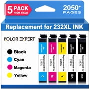 232XL Ink Cartridges Compatible for Epson 232XL 232 T232 Ink for Workforce WF-2930 WF-2950 Expression XP-4200 XP-4205 Printer (Black,Cyan,Magenta,Yellow, 5-Pack)