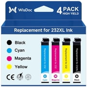 232XL Ink Cartridges Compatible for Epson 232XL 232 Ink for Workforce WF-2930 WF-2950 Expression XP-4200 XP-4205 Printer (Black,Cyan,Magenta,Yellow, 4-Pack)