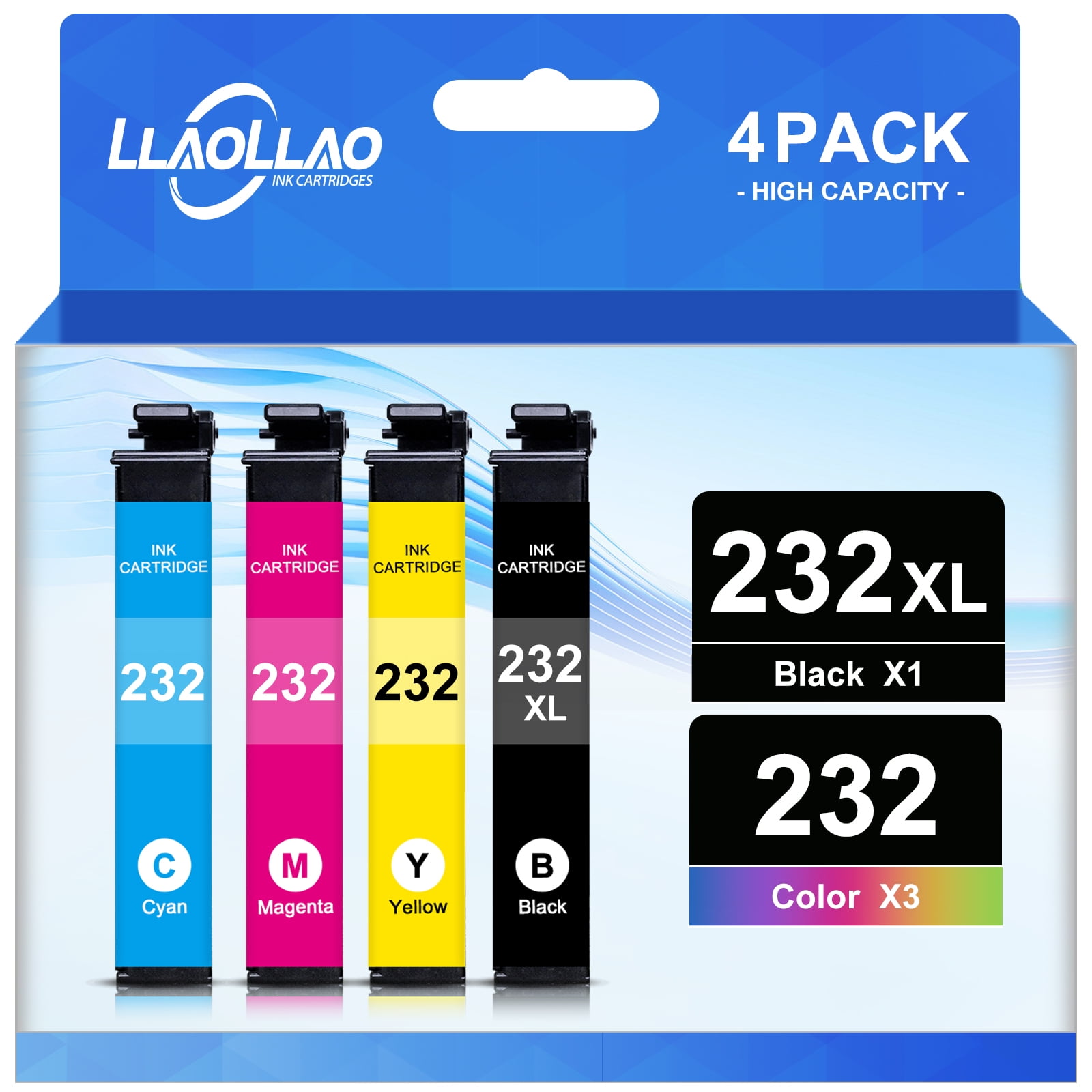 232XL Ink Cartridges for Epson 232XL 232 Ink for Workforce WF2930 WF