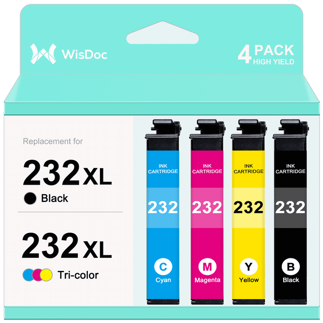 232XL Ink Cartridges for Epson 232XL 232 Ink for Workforce WF-2930 WF ...