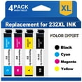 thumbnail image 1 of 232XL Ink Cartridges for Epson 232XL 232 Ink for Workforce WF-2930 WF-2950 Expression XP-4200 XP-4205 Printer (Black,Cyan,Magenta,Yellow, 4-Pack) compatible, 1 of 7