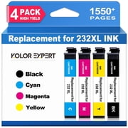 232XL Ink Cartridges Compatible for Epson 232XL 232 Ink for Workforce WF-2930 WF-2950 Expression XP-4200 XP-4205 Printer (Black,Cyan,Magenta,Yellow, 4-Pack)