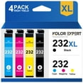 232XL Ink Cartridges for Epson 232XL 232 Ink for Workforce WF2930 WF