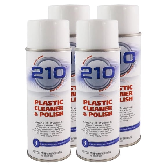 23304C-4PK 210 Plastic Cleaner/Polish Aerosol - 56 fl. oz., 4 Pack