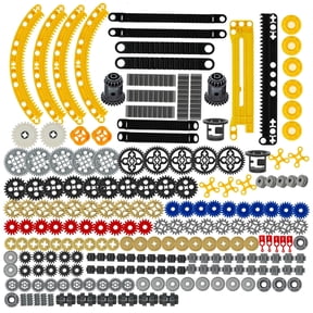 233PCS Gear Set for Technic Series Parts Compatible with Lego Technic Parts, DIY Gears Assortment Pack(Liftarm, Pins, Axles, Connectors) for Technic Building Blocks Set (Gear Set)
