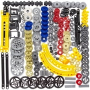 233pcs Gears-Differential kit, Compatible with Technic-Parts, for STEM-MOC-EV3-Project-Track-Car-Bulk- Blocks Random Color