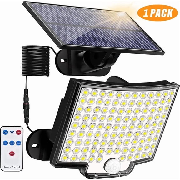 234 LED Solar Motion Sensor Outdoor Wall Light - IP65 Waterproof, 3 Lighting Modes, Wide Coverage for Garden Patio Yard