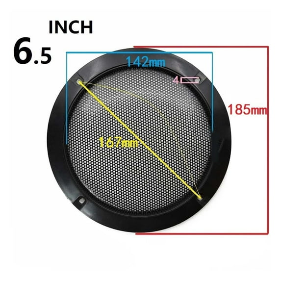 23456.5810 Inch Speaker Net Cover Car Home Mesh Enclosure Speakers Wire Grilles