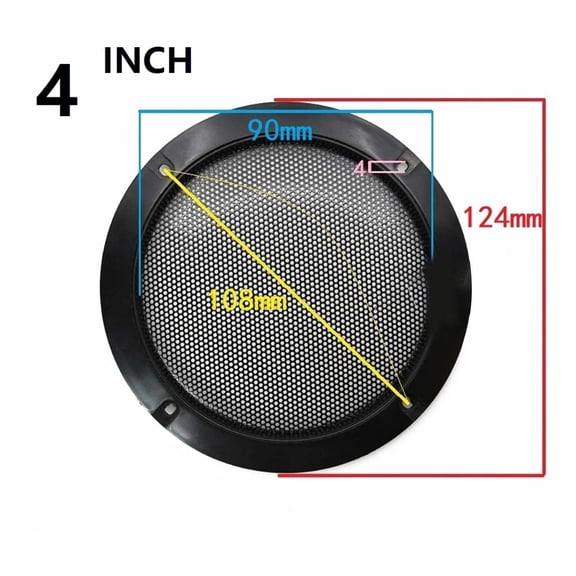 23456.5810 Inch Speaker Net Cover Car Home Mesh Enclosure Speakers Wire Grilles