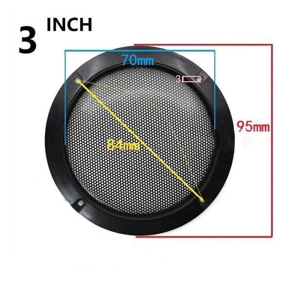 23456.5810 Inch Speaker Net Cover Car Home Mesh Enclosure Speakers Wire Grilles