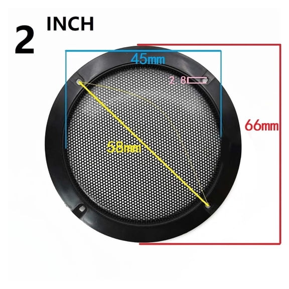23456.5810 Inch Speaker Net Cover Car Home Mesh Enclosure Speakers Wire Grilles