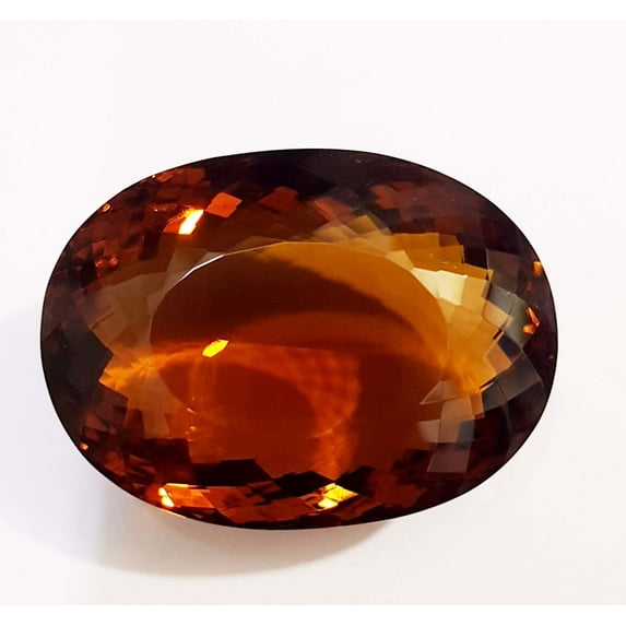 235 Carat Dark Yellow Color Oval Shape Loose Gemstone Pendent Size Glass Field yellow citrine Loose Gemstone Extra Gift 46X34X22 MM(CSK)