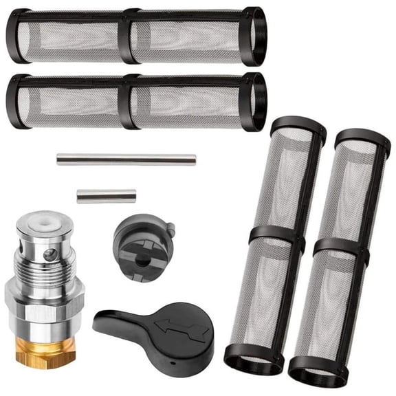 235014 Prime Sprayer Valve&246384 Pump Manifold Strainer Filters Replacement for 390 395 490 495 595 Paint Sprayer