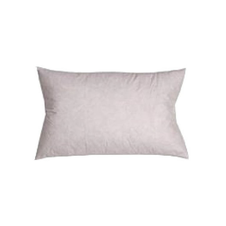 235TC Cotton-Rectangle Pillow Insert filled with Feathers and Down - 12 x 18