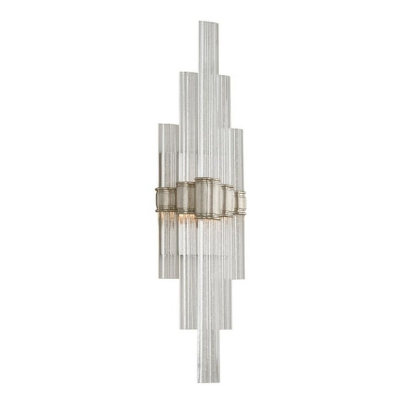 236-12-WSL-Corbett Lighting-Voila - 27.50 Inch 12W 1 LED Tall Wall Sconce-Warm Silver Leaf Finish