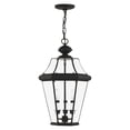 thumbnail image 1 of Livex Lighting Georgetown 3 Light Black Outdoor Lantern, 1 of 9