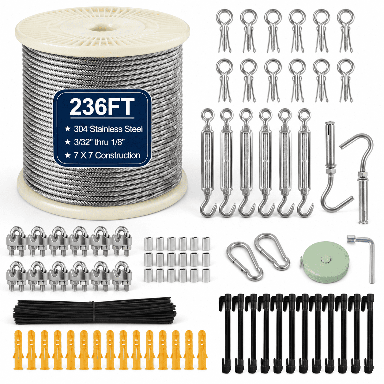 Steel Wire Rode 236FT 208 1/8