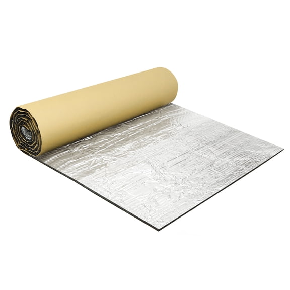 236mil 6mm 15.06sqft Car Sound Deadening Mat Aluminum Heat Shield Material for Hood Boat 55.12"x39.37"