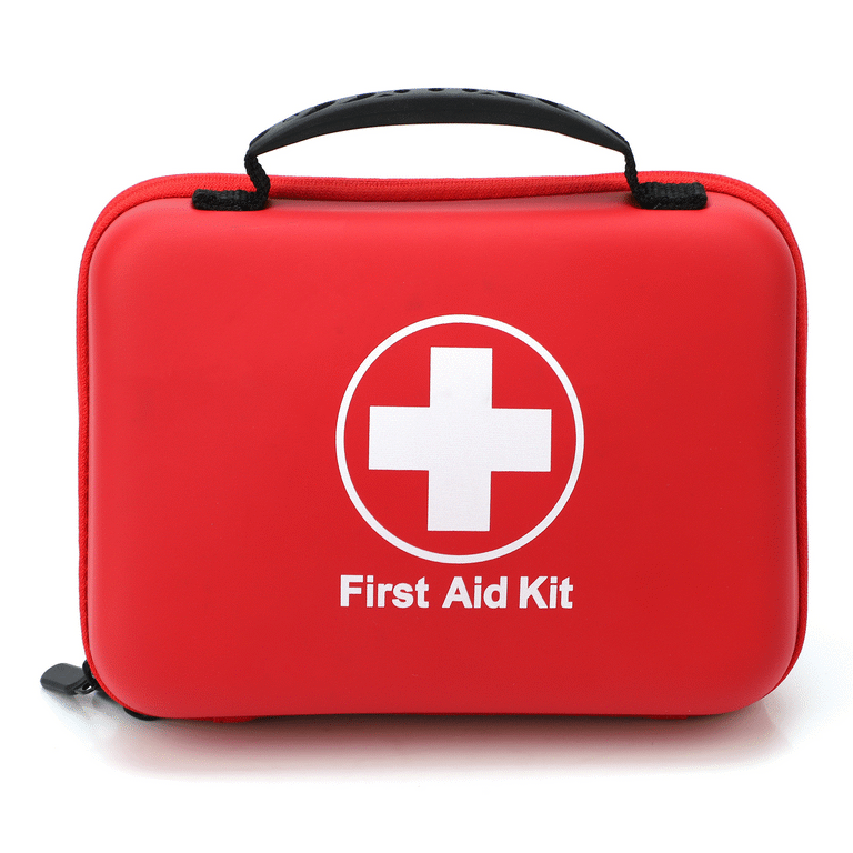 237 Pcs First Aid Kit, Outdoor Mini Survival Kit for Emergency Treatment at Home Car Travel, Red