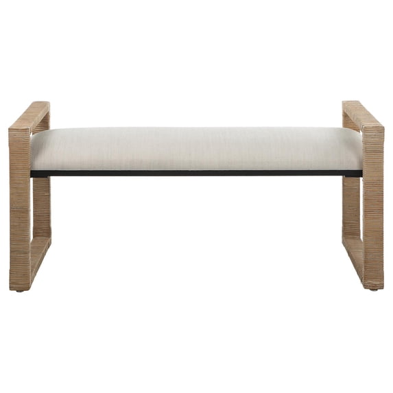 23760-Uttermost-Areca - Bench-21.25 Inches Tall and 48 Inches Wide