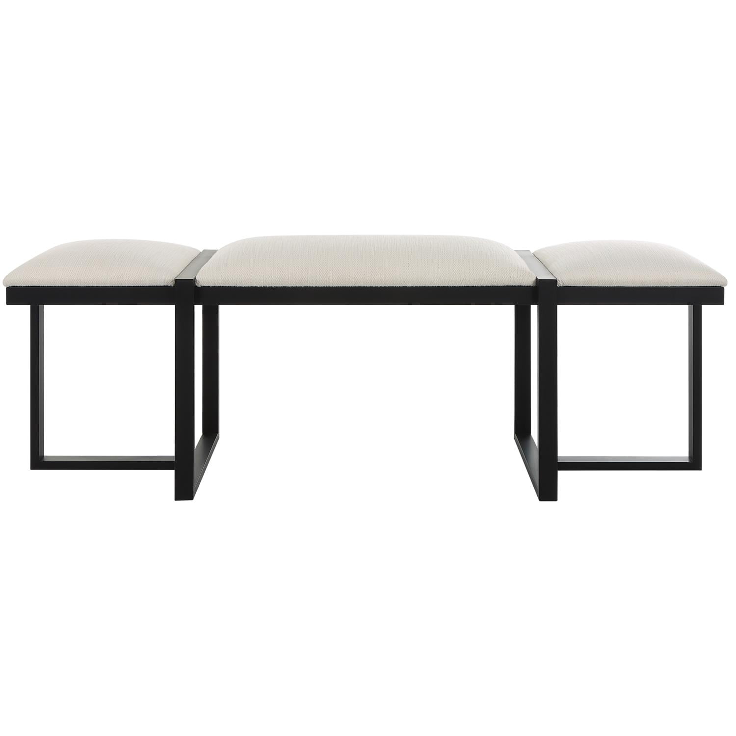 23761-Uttermost-Triple Cloud - Bench-20.75 Inches Tall and 60 Inches Wide