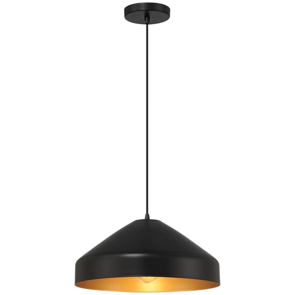 Prism 1 - Light Matte Black Incandescent Steel Pendant Light