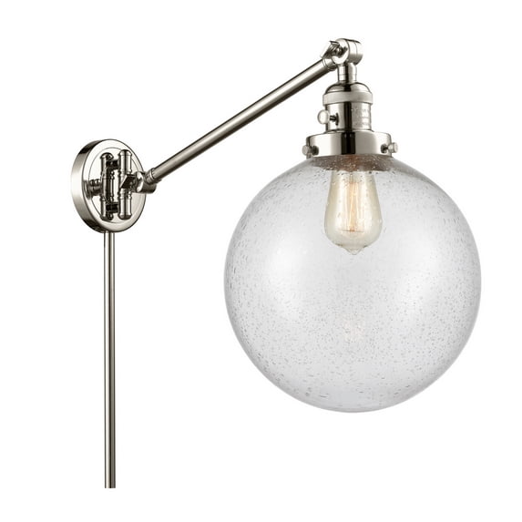 237PNG20410 Light Swing Arm Wall Lamp Franklin Restoration Nickel