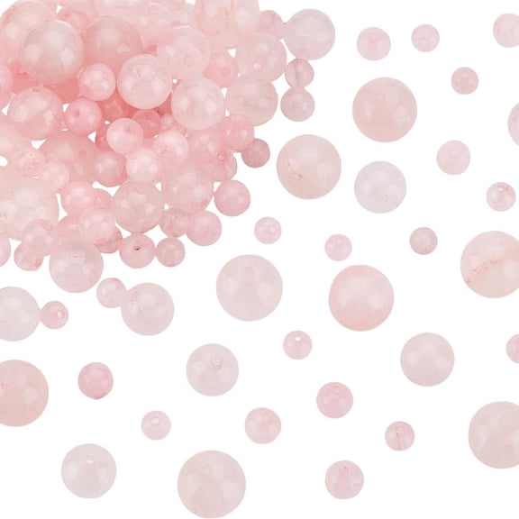 238~242pcs Natural Rose Quartz Beads Pink Bead 4mm 6mm 8mm 10mm Nature Jasper Beads Round Loose Energy Stone DIY