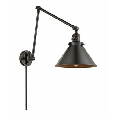 238-OB-M10-OB-Innovations Lighting-Franklin Restoration - 1 Light Briarcliff Swing Arm Wall Sconce In TraditionalStyle-30 Inches Tall and 10 Inches