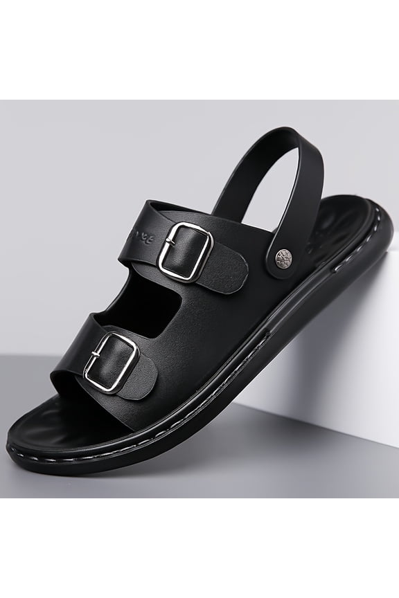 2385 Men'S Summer Fashion Beach Sandals - Casual Slip-Ons with Adjustable Straps And Metal Buckles, Open Toe Design, Suitable for Outdoor And Beach Wear