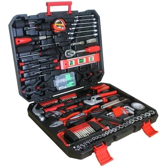 239-Piece Home Tool Box Set, Comprehensive Household Tool Kit with Carrying Case, General Repair Tools for Home Maintenance, Garage, Office, School Use$$Tools