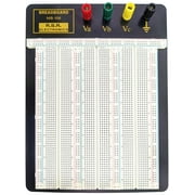 2390 Tie Point Solderless Breadboard with 4 Binding Posts, Metal Backplate