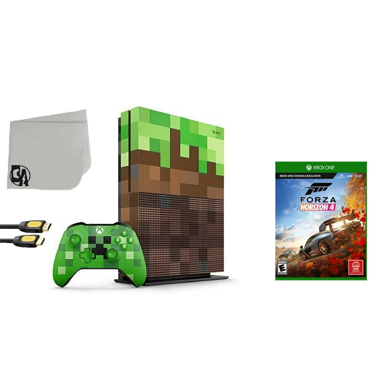 23C-00001 Xbox One S Minecraft Limited Edition 1TB Gaming Console with  Forza Horizon 4 BOLT AXTION Bundle Used