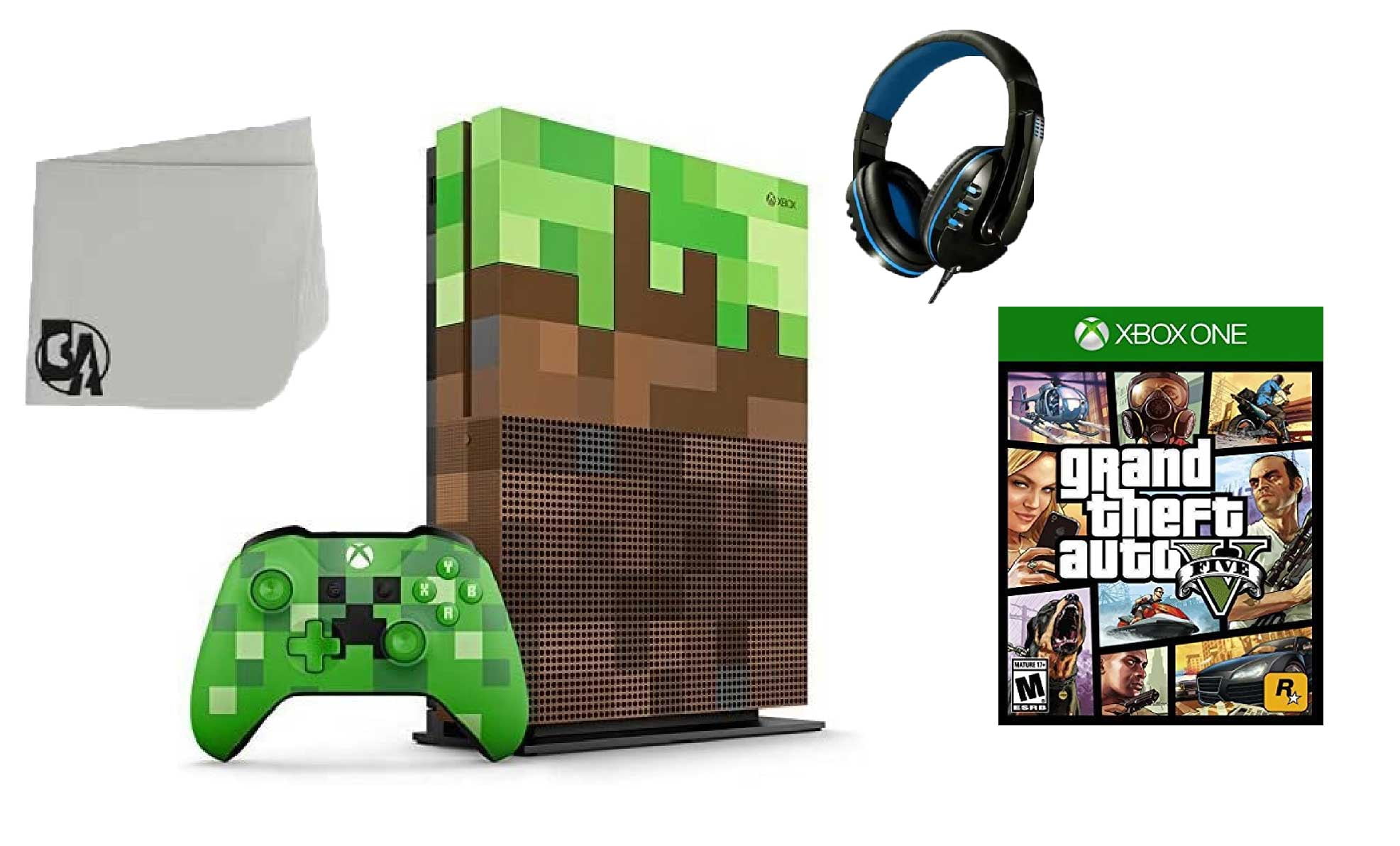 23C-00001 Xbox One S Minecraft Limited Edition 1TB Gaming Console 