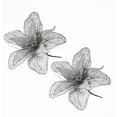 thumbnail image 1 of 23Cm Sparkling Christmas Flower Decor 2Pcs:Perfect For Tree & Wedding Decoration, 1 of 7