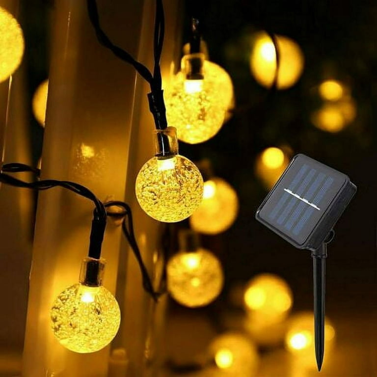 23FT 50 LED Luces solares LED de patio prueba de agua Luces para Wedding  Pergola Gazebo Bistro 
