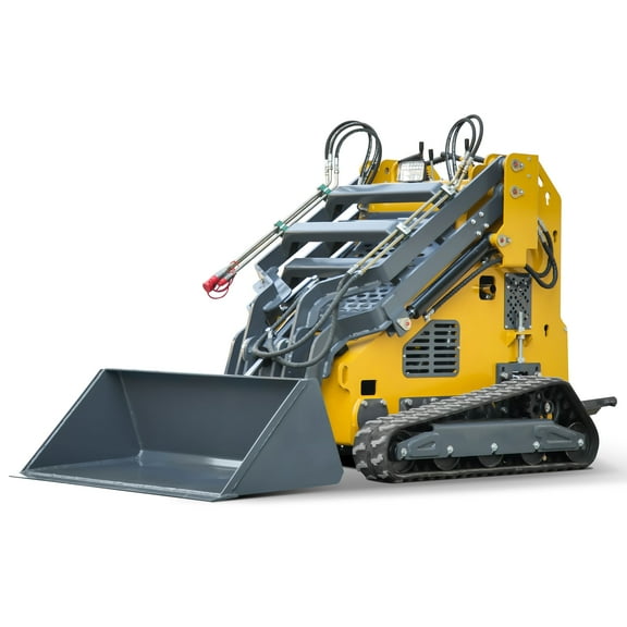 23HP Mini Skid Steer Loader Briggs & Stratton GAS Engine Automatic Bucket Leveling Stand-on Track Loader