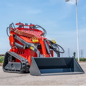 23HP Mini Skid Steer Loader with EPA RATO Gas Engine 3-Pumps Dual Level Operation Hydraulic Track Stand-On Compact Loader 1058 lb Operating Capacity