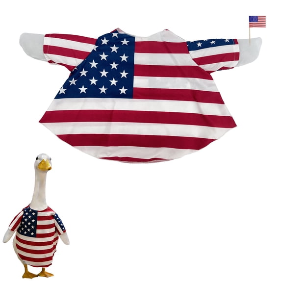 23In 4Th Of July Porch Statue Clothing Outfit - Red White Blue American Flag Style, National Flag Themed Patriotic Costume, Outdoor Yard Garden Courtyard Holiday Decoration