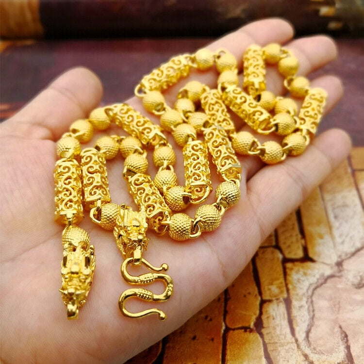 HOT 24k Gold Jewelry Thai Baht Gold Chain 23K 24K THAI BAHT