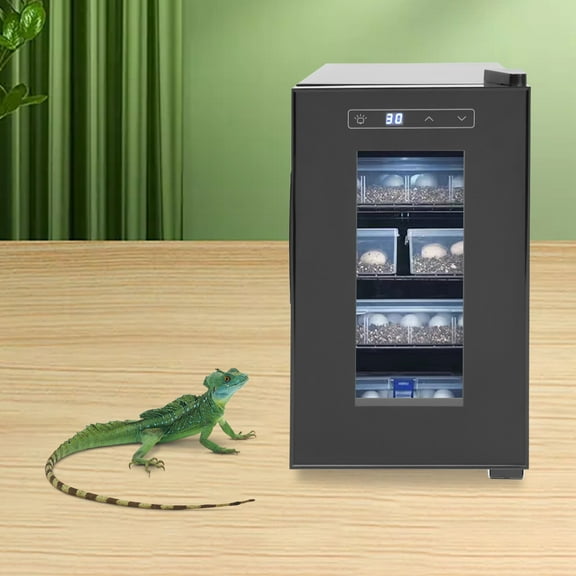 23L Digital Reptile Egg Incubator 10-40C Scientific Hatcher Led Display Black