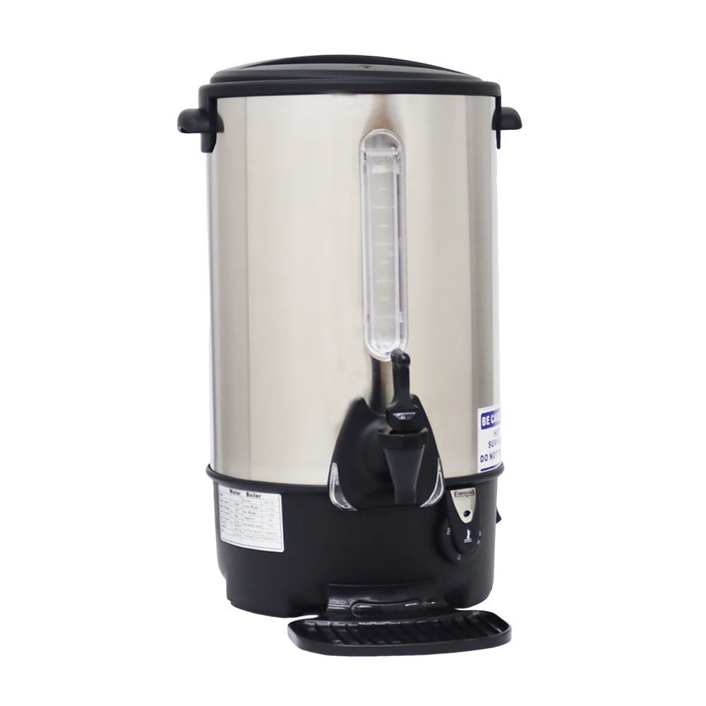 23L Hot Water Dispenser Electric Hot Water Kettle Stainless Steel with Faucet 110V 1500W