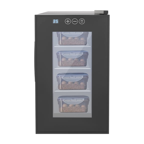 23L Intelligent Reptile Egg Incubator Cabinet, 10-40C Heating & Cooling Constant Temperature Humidity Control Reptile Incubator for Hatching Eggs