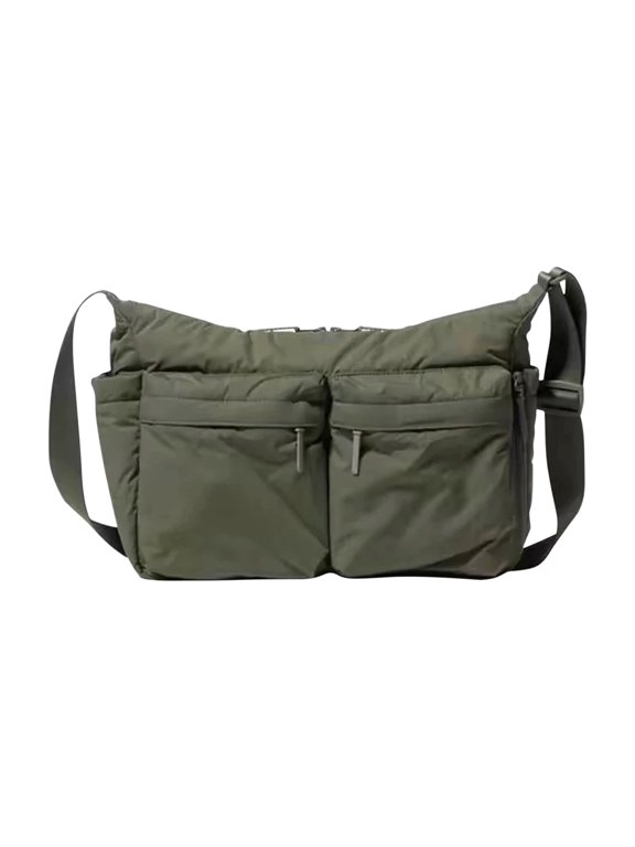 23L Waterproof Messenger Bag - 15.6" Laptop Compartment & 8-Pocket Crossbody Bag for Travel/Work (1680D Nylon)