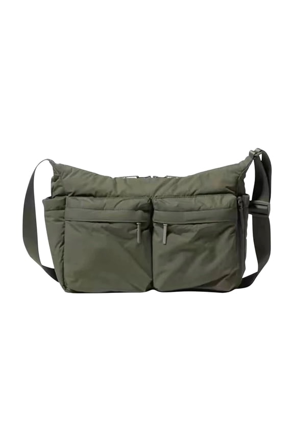 23L Waterproof Messenger Bag - 15.6" Laptop Compartment & 8-Pocket Crossbody Bag for Travel/Work (1680D Nylon)