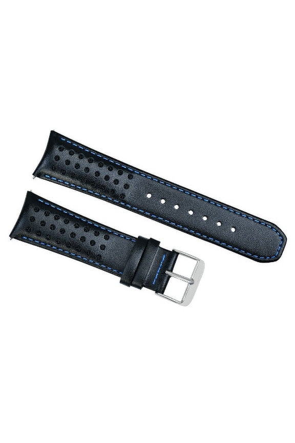 23MM LEATHER STRAP FOR CITIZEN CA0467-03E ECO-DRIVE WATCH BAND BLUE COLOR