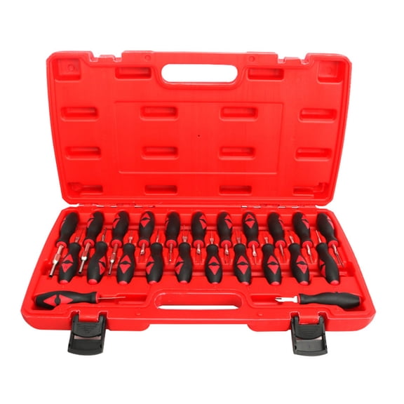 23Pc Universal Terminal Tool Kit for Auto Mechanic, Safely Remove Wires from Terminal Block, Variety of Blade for Head T