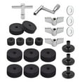 thumbnail image 1 of 23Pcs Cymbal Replacement Accessories Drum Parts with Stand Felts Felt Pads Include Wing Nuts Washers, 1 of 6