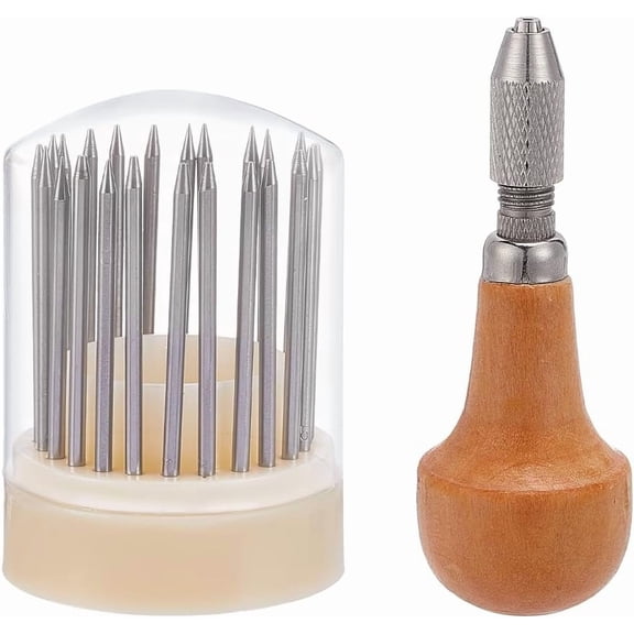 23Pcs Stainless Steel Beading Tools Set Professional Metal Engraving Stone Setting Kit Handle Gemstone Engraver Kit